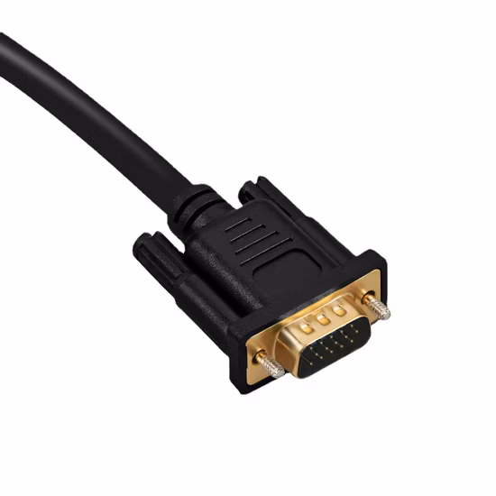 15ピンオスプラグスクリーン接続フェライトコアコネクタ付きコンピュータVGAデータHDTV用1080PフルHDをサポート