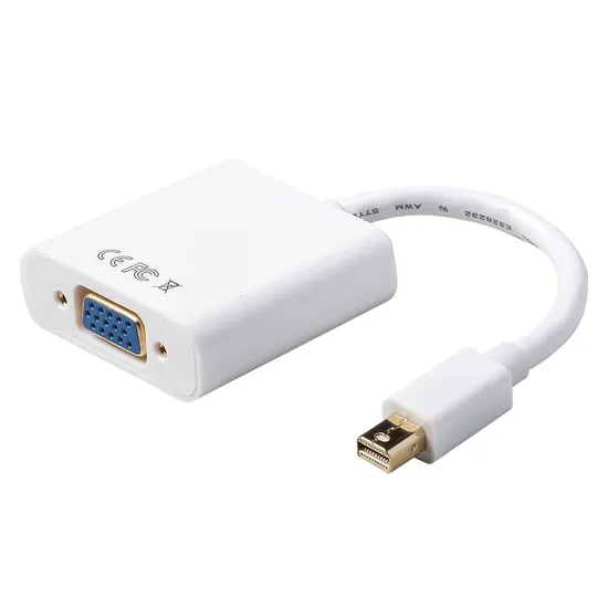 Vidoe 用ネジケーブル付き Mini Dp から VGA へ